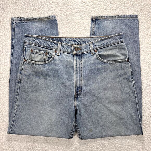 VTG Levi’s 550 Jeans Men’s 38x30 (Actual 37x30) Relaxed Fit Denim USA 90s Grunge - Picture 1 of 14